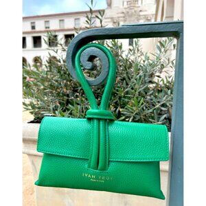 Aria Green Wrist Italian Shoulder Handbag